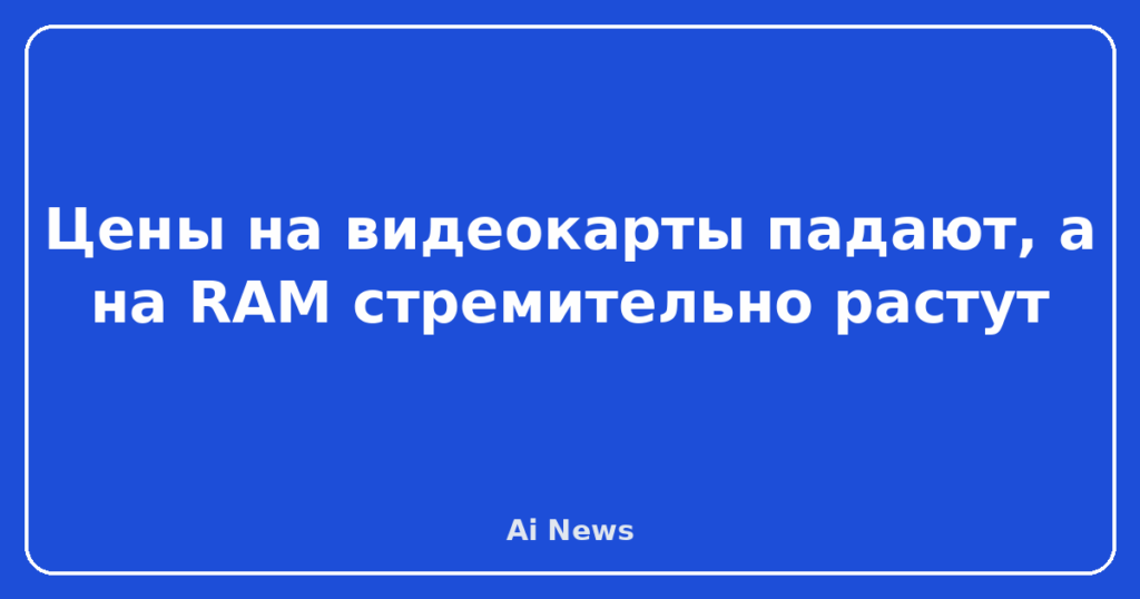 Цены на видеокарты падают, а на RAM стремительно растут