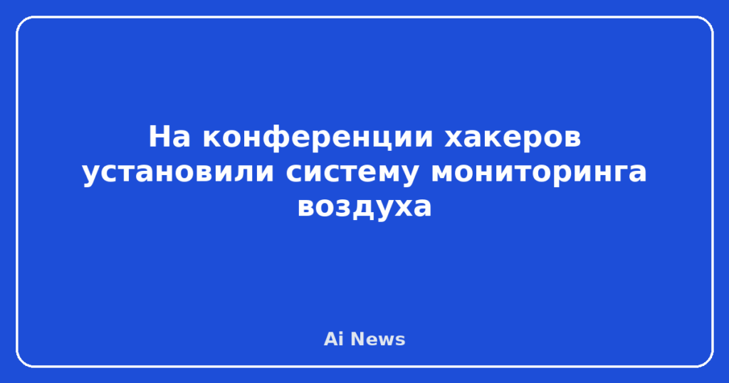 На конференции хакеров установили систему мониторинга воздуха